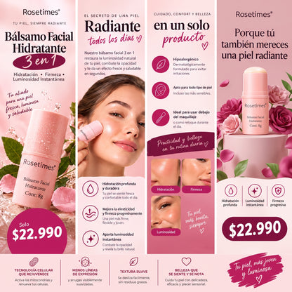 ✨ BÁLSAMO FACIAL COLÁGENO 3 EN 1 - HIDRATACIÓN, FIRMEZA Y LUMINOSIDAD INSTANTÁNEA